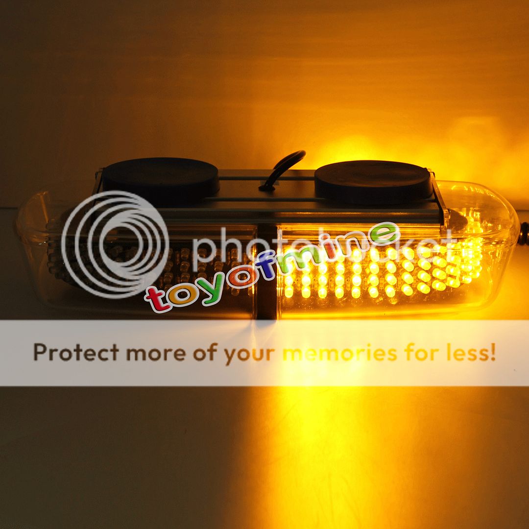 12V240LED Car Truck Roof Mount Emergency Warning Beacon Strobe Light