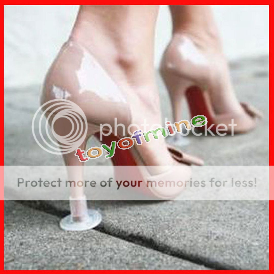 10Pairs Clear Stiletto High Heel Protector Covers Shoes Stopper