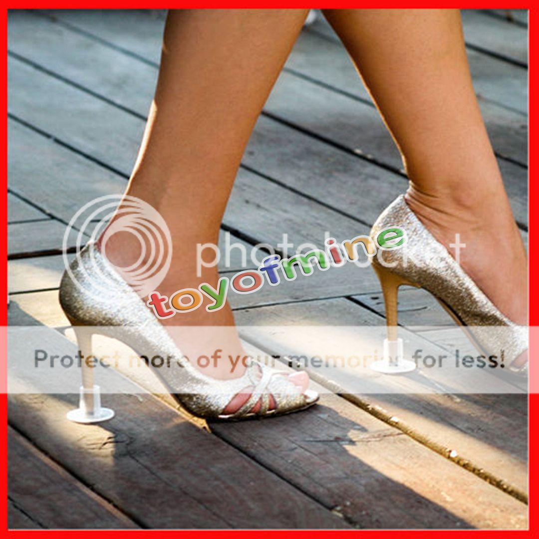 10Pairs Clear Stiletto High Heel Protector Covers Shoes Stopper
