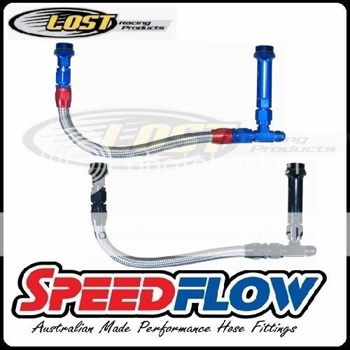 Speedflow 7//8/"-20 Holley DualFeed Carburettor 8AN AN-8 DualFuelFeed Kit 160-08-T