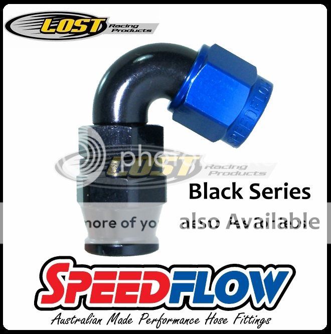 Speedflow 8AN AN8 AN-8 90° 200 Series PTFE Teflon Braided Hose End 203-08-D