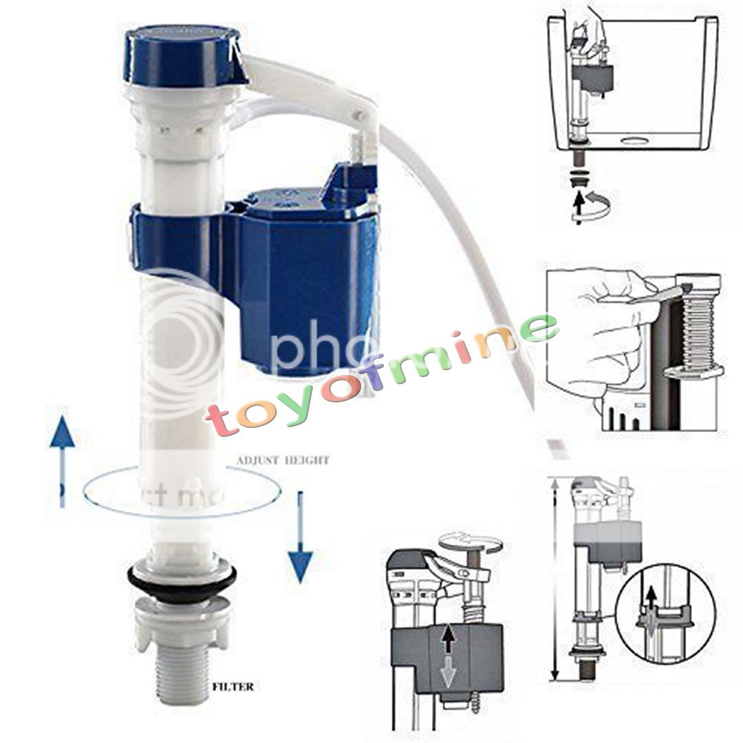 Toilet Push Button Dual Flush Cistern Syphon Valve Fill